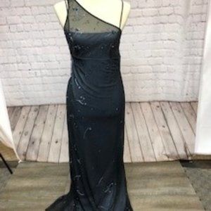 BCBG Blue formal prom dress